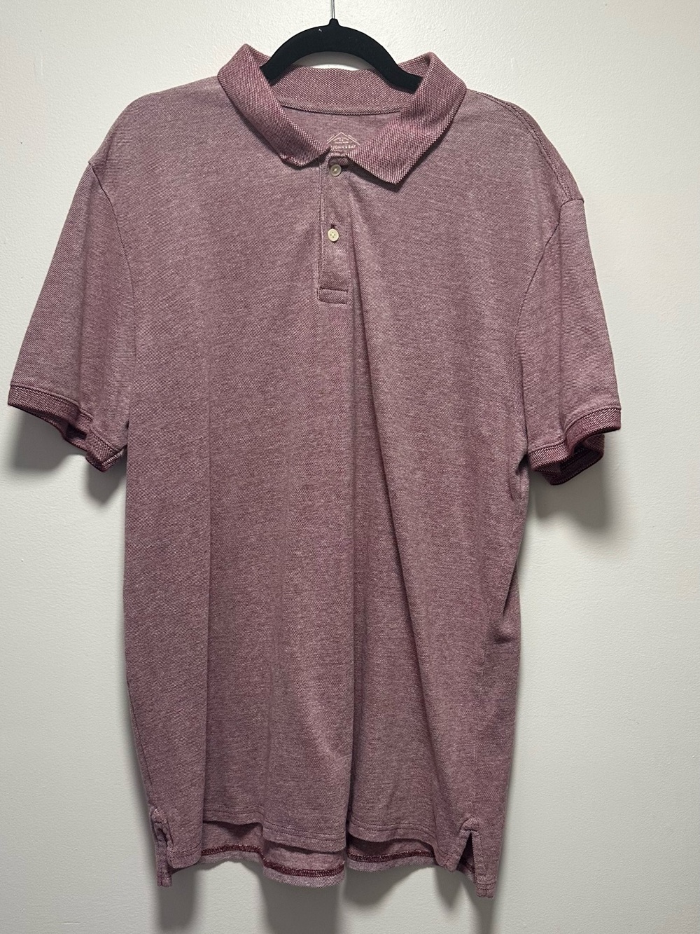 St John’s Bay Classic Men's Polo Shirt - Heathered Maroon